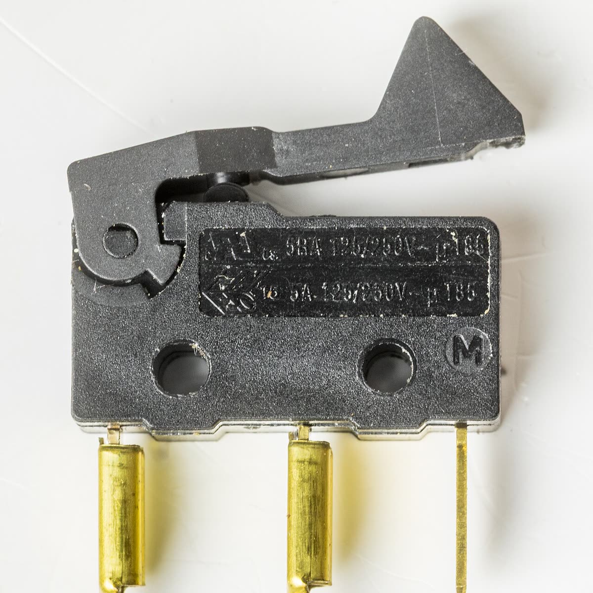 Lever microswitch, the type used for door and position sensing in appliances
